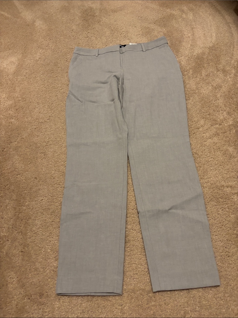 Express Light Gray Cropped Dress Pants